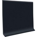 Roppe Pinnacle Rubber Wall Base 4.5in x 48in Black 45CR1P100